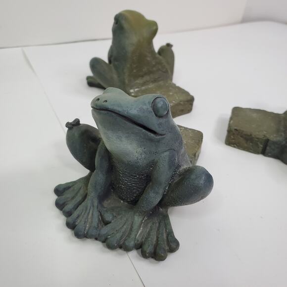 Vintage (Set of 3) 1999 Figi Graphics Frog Flower Pot Risers - Picture 8 of 12